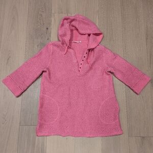 Pink Hooded Women's Top